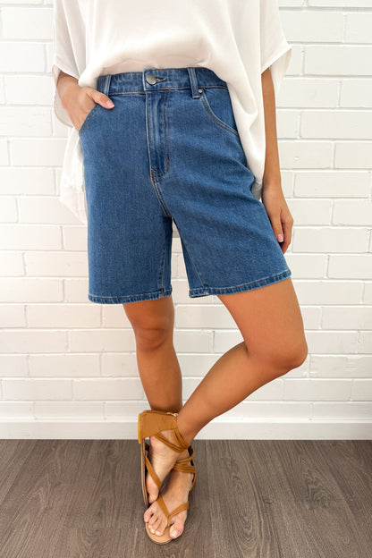 The Isla Mid Denim Short