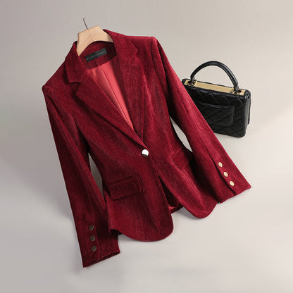 The Amber Velvet Blazer