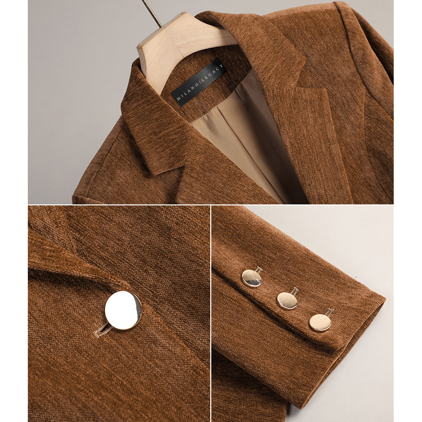 The Amber Velvet Blazer